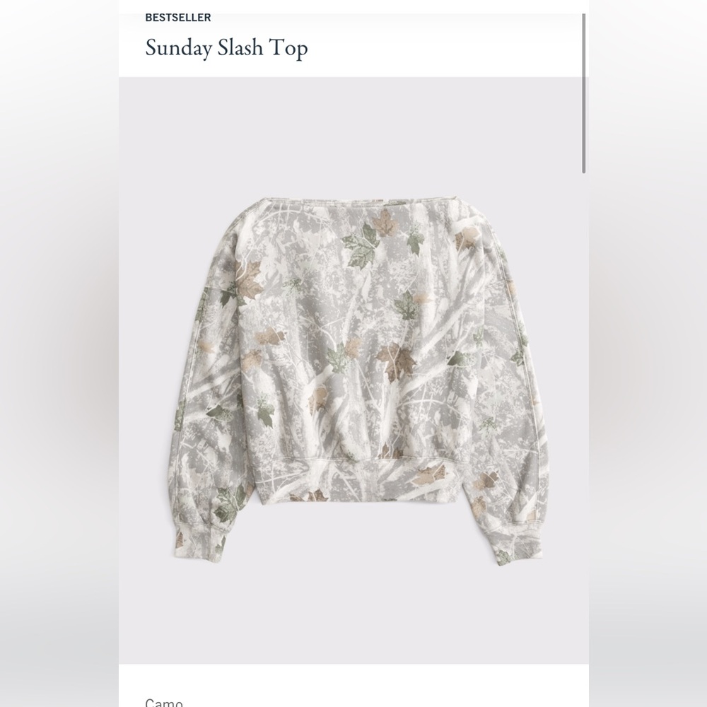 Abercrombie Camouflage slash Top